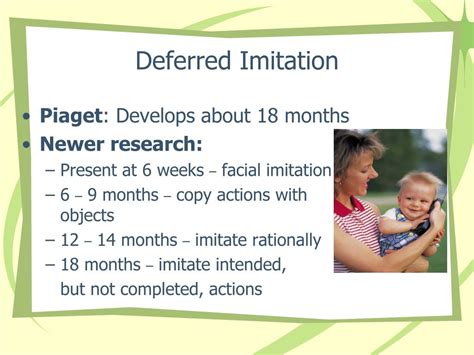 Developmental Changes in Deferred Imitation.